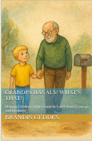 Original Grandpa Has ALS? What's That? cover showing a grandfather and child holding hands